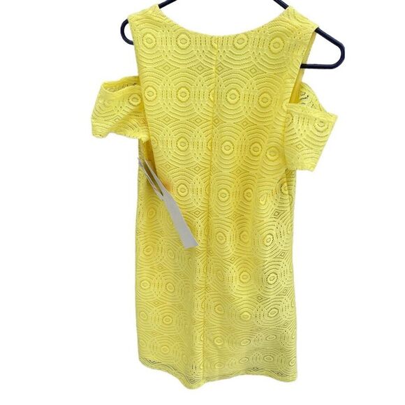 NWT Madison Leigh size 10 yellow lace dress - Picture 4 of 7